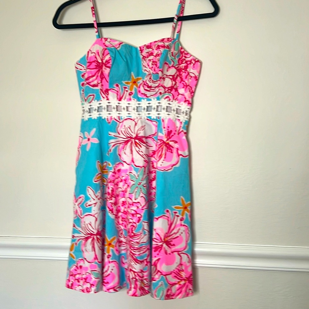 Lilly Pulitzer summer spaghetti strap dress. Size 00